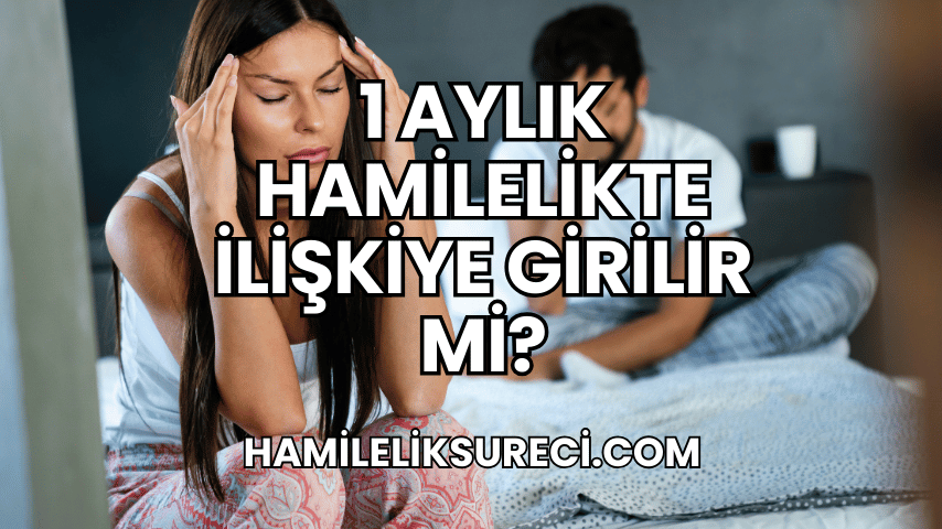 1 Aylık Hamilelikte İlişkiye Girilir mi?