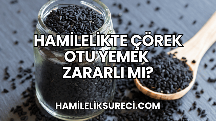 Hamilelikte Çörek Otu Yemek Zararlı mı 