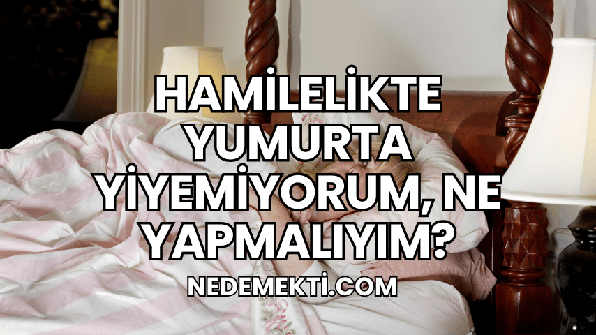 Hamilelikte Yumurta Yiyemiyorum, Ne Yapmalıyım?