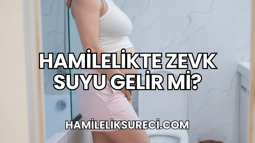 Hamilelikte Zevk Suyu Gelir Mi