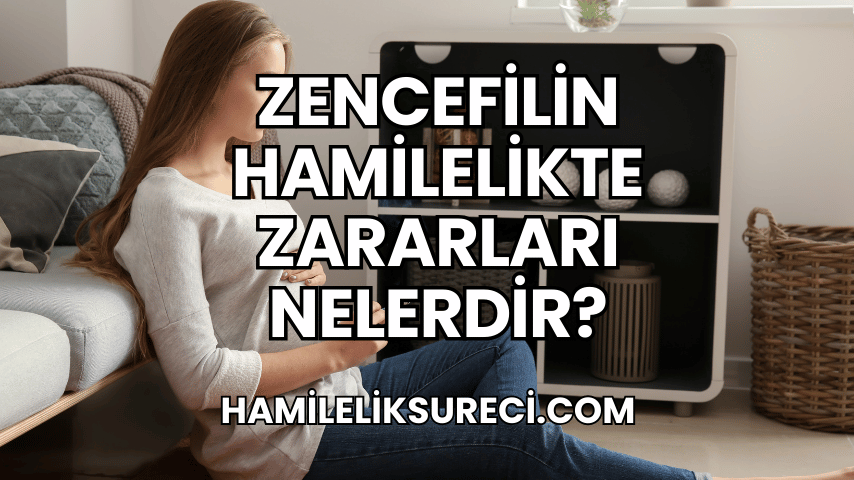 Zencefilin Hamilelikte Zararları Nelerdir?