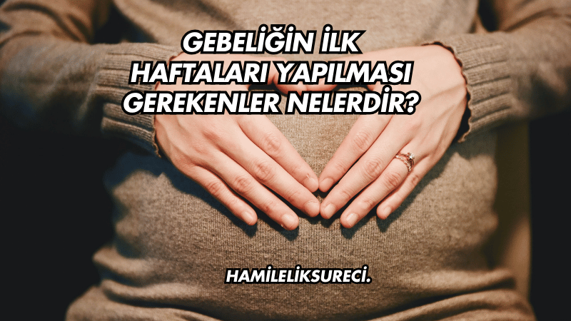 Gebeliğin İlk Haftaları Yapılması Gerekenler Nelerdir?