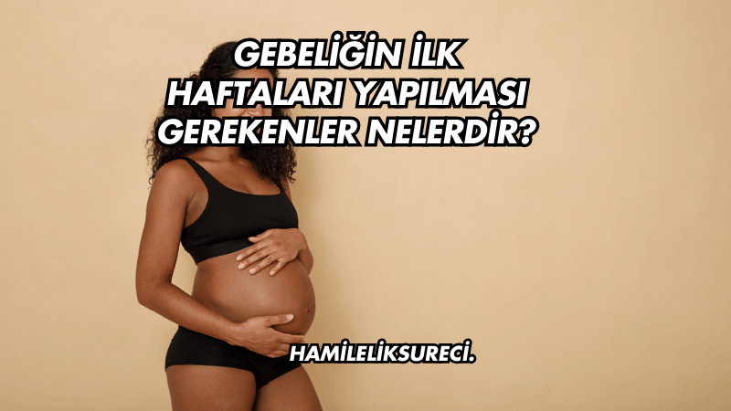 Gebeliğin İlk Haftaları Yapılması Gerekenler Nelerdir?