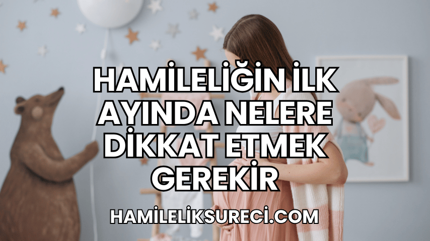 Hamileliğin İlk Ayında Nelere Dikkat Etmek Gerekir