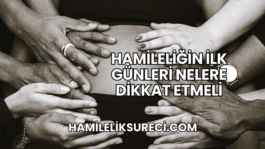 Hamileliğin İlk Günleri Nelere Dikkat Etmeli