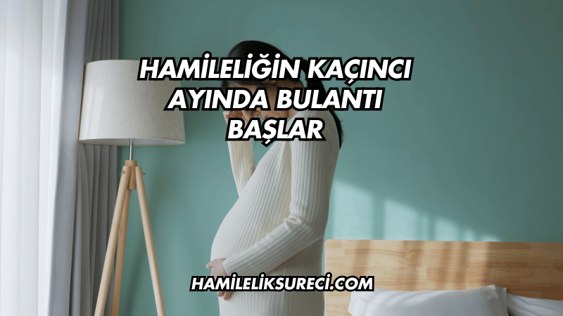 Hamileliğin Kaçıncı Ayında Bulantı Başlar