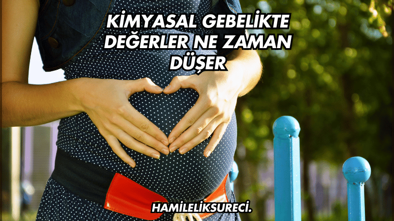 Kimyasal Gebelikte Değerler Ne Zaman Düşer