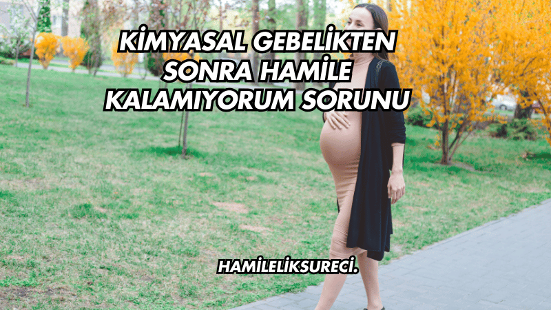 Kimyasal Gebelikten Sonra Hamile Kalamıyorum Sorunu